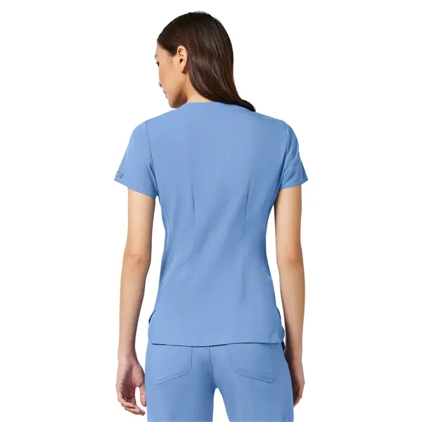 Med Couture Touch Women's V-Neck Shirttail Top... from ASI 86018 Scrub Authority