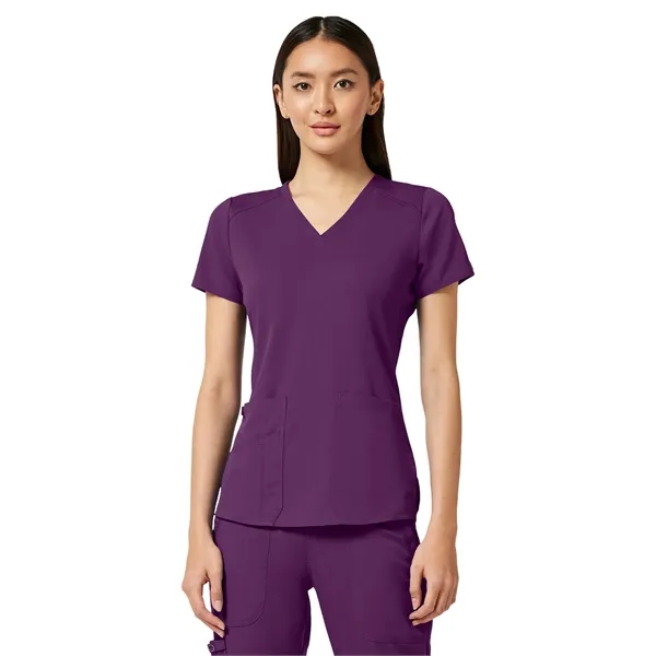 Med Couture Touch Women's V-Neck Shirttail Top... from ASI 86018 Scrub Authority