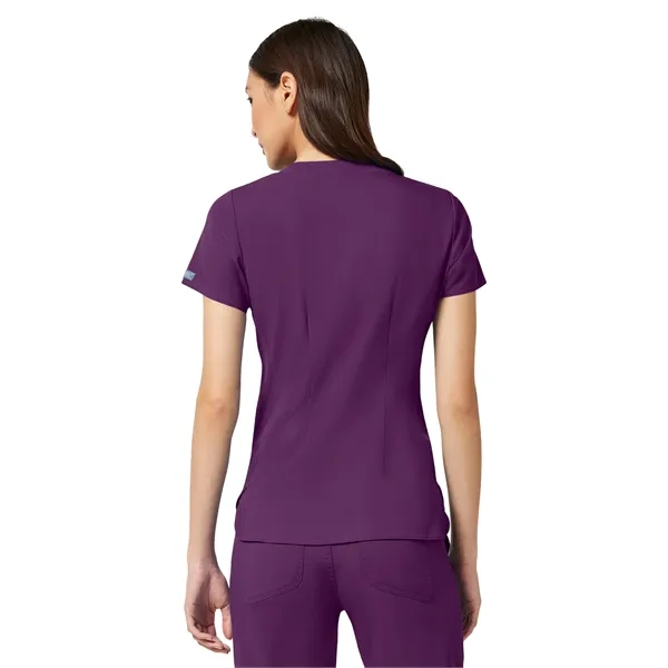 Med Couture Touch Women's V-Neck Shirttail Top... from ASI 86018 Scrub Authority