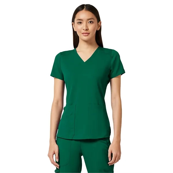Med Couture Touch Women's V-Neck Shirttail Top... from ASI 86018 Scrub Authority