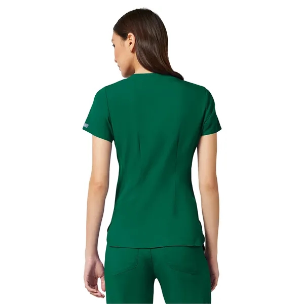 Med Couture Touch Women's V-Neck Shirttail Top... from ASI 86018 Scrub Authority