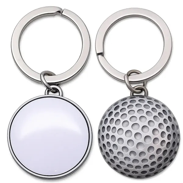 Classic golf ball keychain in brass, white, or silver, perfect for... from ASI 38120 Ball Pro / Diversified Quality Kitchenware