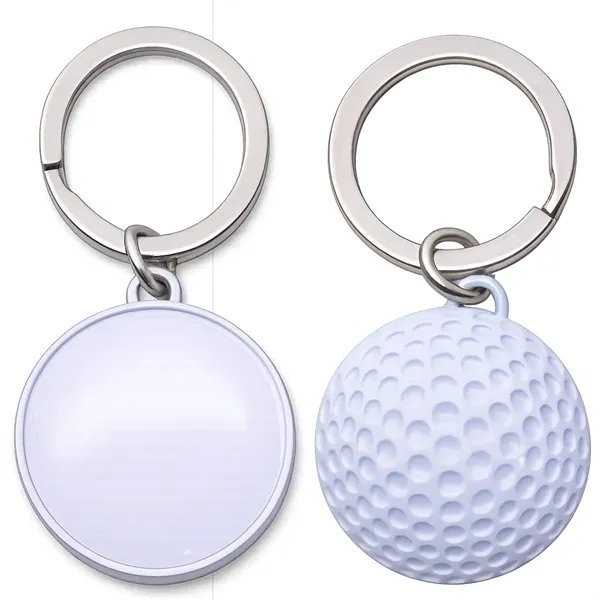 Classic golf ball keychain in brass, white, or silver, perfect for... from ASI 38120 Ball Pro / Diversified Quality Kitchenware