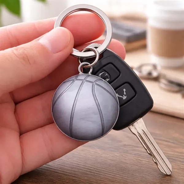 Classic basketball keychain in brass, white, or silver, perfect for tournaments,... from ASI 38120 Ball Pro / Diversified Quality Kitchenware