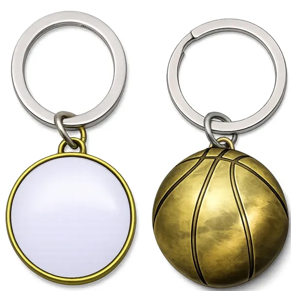 Classic basketball keychain in brass, white, or silver, perfect for tournaments,... from ASI 38120 Ball Pro / Diversified Quality Kitchenware