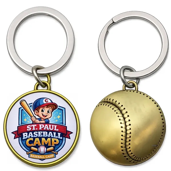 Classic baseball keychain in brass or silver, perfect for tournaments, giveaways,... from ASI 38120 Ball Pro / Diversified Quality Kitchenware
