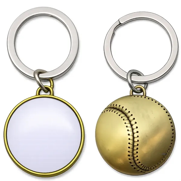 Classic baseball keychain in brass or silver, perfect for tournaments, giveaways,... from ASI 38120 Ball Pro / Diversified Quality Kitchenware