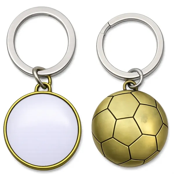 Classic soccer ball keychain in brass or silver, perfect for tournaments,... from ASI 38120 Ball Pro / Diversified Quality Kitchenware