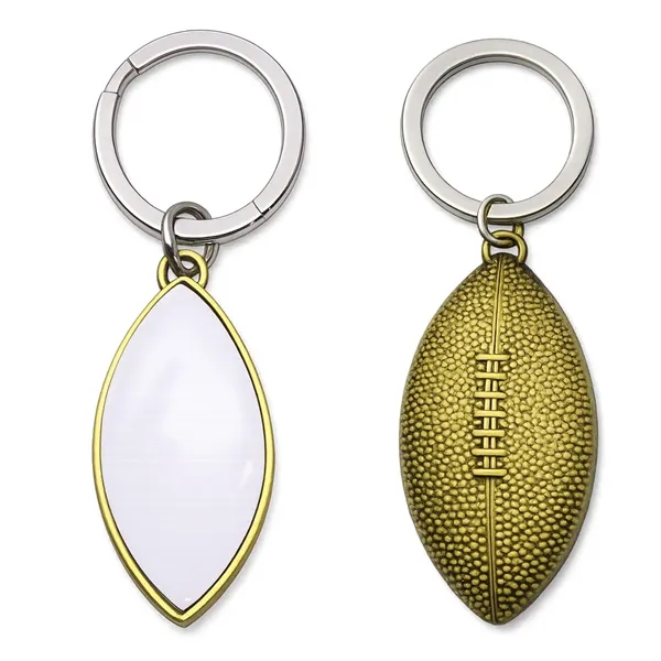 Classic footbal keychain in brass, brown, or silver, perfect for teams,... from ASI 38120 Ball Pro / Diversified Quality Kitchenware
