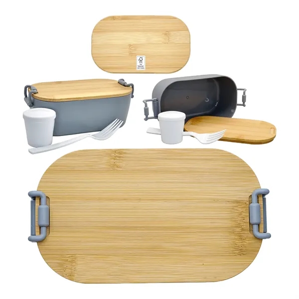 Engraved Bamboo Lunch Box... from ASI 30208 A P Specialties / AP Specialties