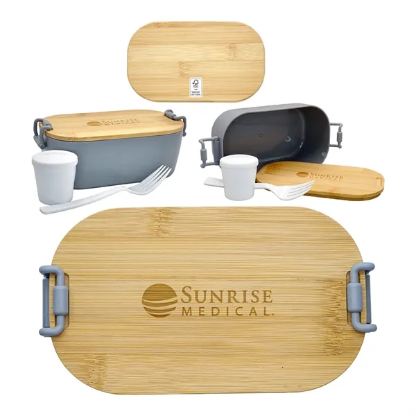 Engraved Bamboo Lunch Box... from ASI 30208 A P Specialties / AP Specialties
