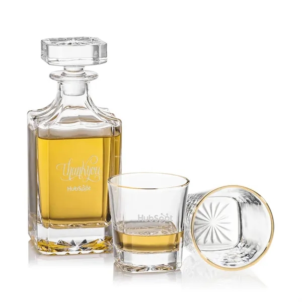 The Santana Decanter & OTR set features a squared shape decanter... from ASI 84592 St Regis Group