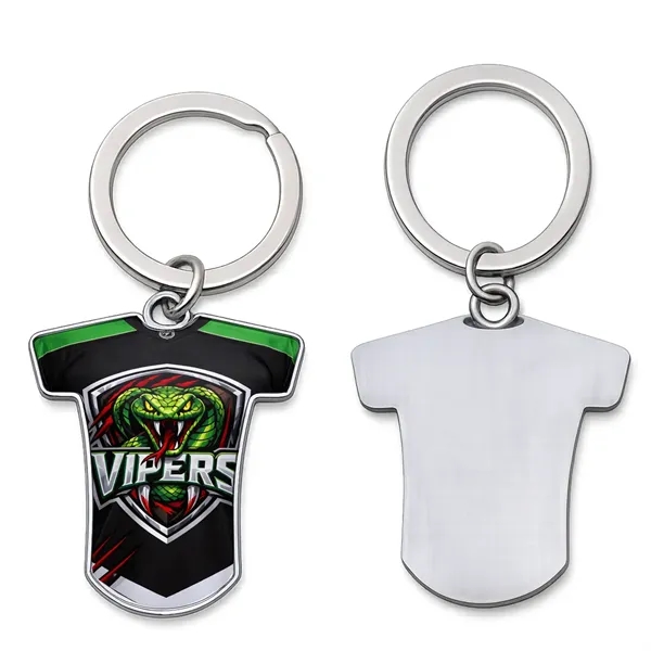 Classic jersey shaped keychain perfect for teams, giveaways, and branding.... from ASI 38120 Ball Pro / Diversified Quality Kitchenware