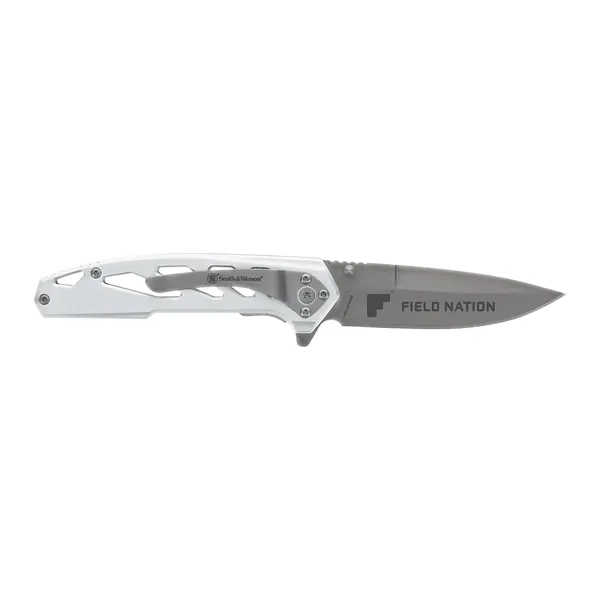 Smith & Wesson® knife that's sleek and lightweight with a finger... from ASI 46170 Compass Industries Inc
