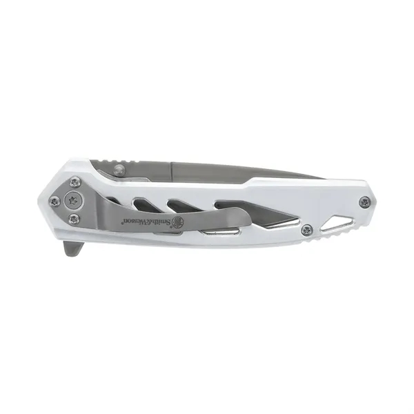 Smith & Wesson® knife that's sleek and lightweight with a finger... from ASI 46170 Compass Industries Inc