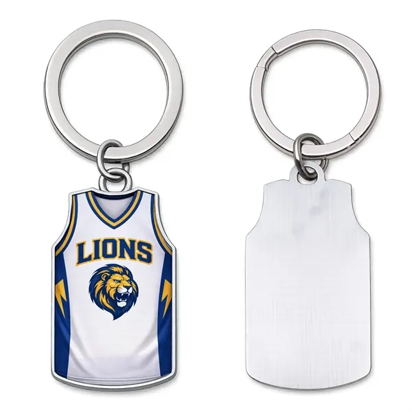 Classic jersey shaped keychain perfect for teams, giveaways, and branding.... from ASI 38120 Ball Pro / Diversified Quality Kitchenware