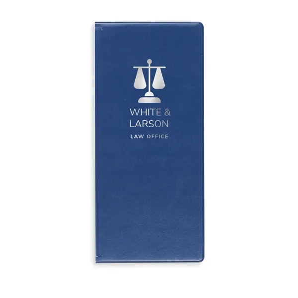 Executive vinyl business card holder measuring 10"H x 4.5"W closed with... from ASI 54040 Fey Promo