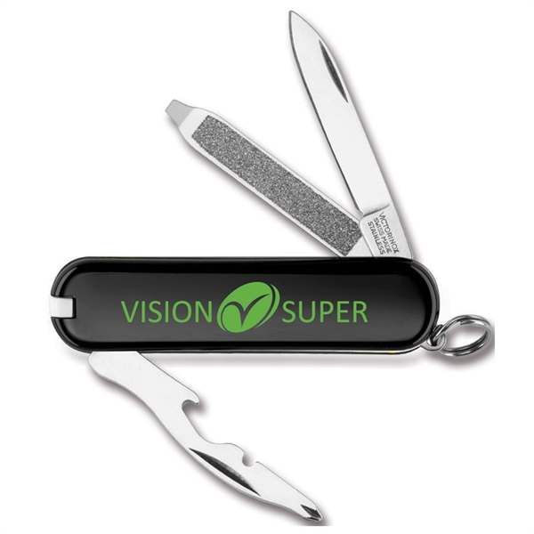 Knife with 2 1/4" handle, nail file, bottle opener, tweezers, wire... from ASI 46170 Compass Industries Inc