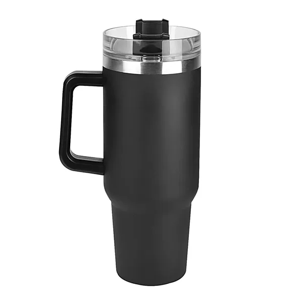 40 oz. double-wall, vacuum-insulated travel tumbler with ergonomic handle.... from ASI 68507 The Magnet Group / Innovations by Magnet™