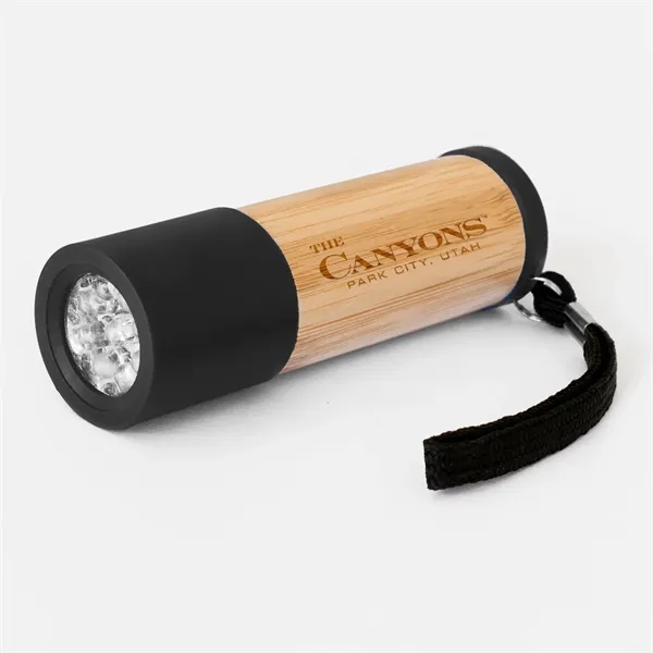 Sleek Bamboo 9 LED Flashlight... from ASI 68507 The Magnet Group
