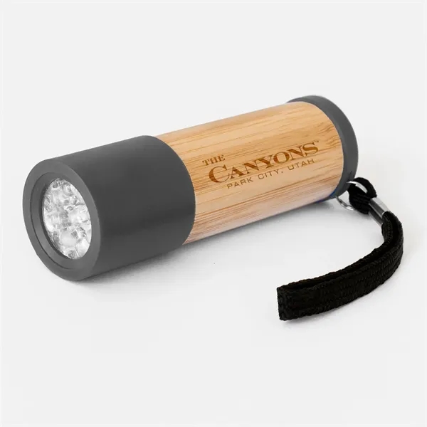 Sleek Bamboo 9 LED Flashlight... from ASI 68507 The Magnet Group