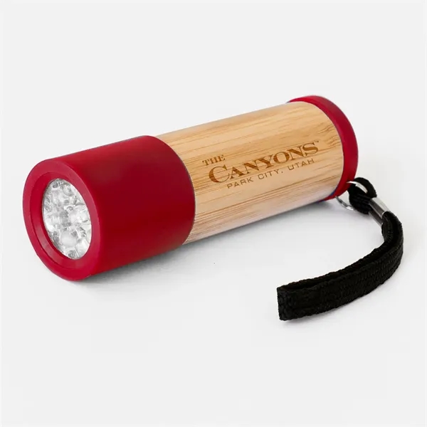 Sleek Bamboo 9 LED Flashlight... from ASI 68507 The Magnet Group