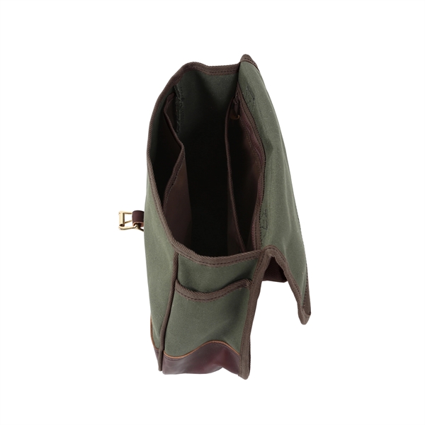 USA Made Satchel Bag made from durable 15-ounce canvas and leather... from ASI 46170 Compass Industries Inc