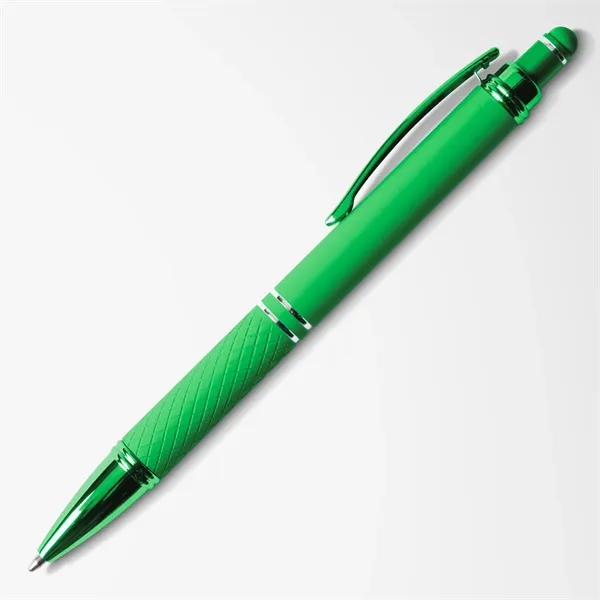 Soft touch stylus pen with aluminum body, diamond grip, capacitive tip,... from ASI 68190 Lungsal / Lungsal