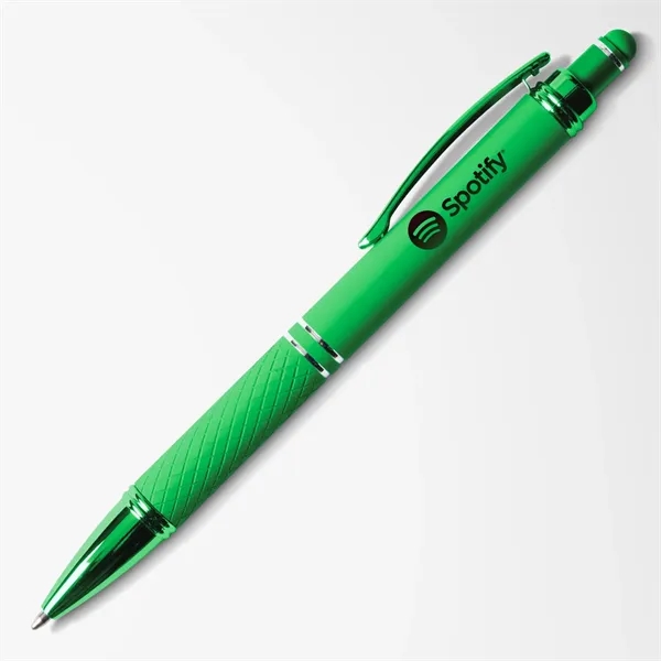 Soft touch stylus pen with aluminum body, diamond grip, capacitive tip,... from ASI 68190 Lungsal / Lungsal