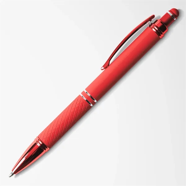 Soft touch stylus pen with aluminum body, diamond grip, capacitive tip,... from ASI 68190 Lungsal / Lungsal