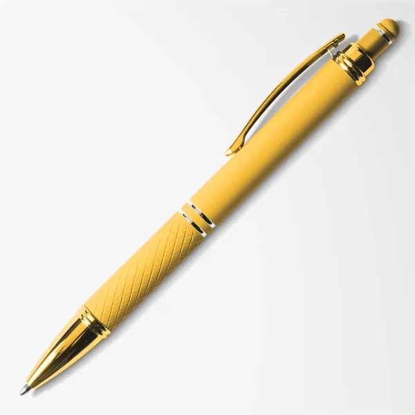 Soft touch stylus pen with aluminum body, diamond grip, capacitive tip,... from ASI 68190 Lungsal / Lungsal