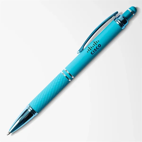 Soft touch stylus pen with aluminum body, diamond grip, capacitive tip,... from ASI 68190 Lungsal / Lungsal