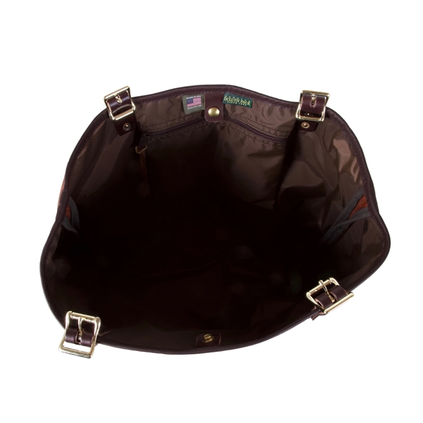 USA Made Bison Leather Tote Bag made from genuine bison leather... from ASI 46170 Compass Industries Inc