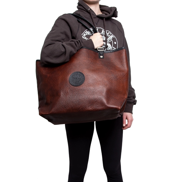 USA Made Bison Leather Tote Bag made from genuine bison leather... from ASI 46170 Compass Industries Inc
