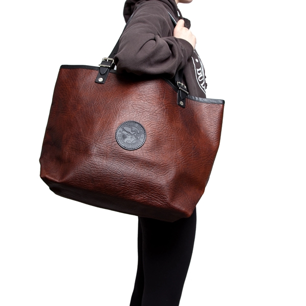 USA Made Bison Leather Tote Bag made from genuine bison leather... from ASI 46170 Compass Industries Inc