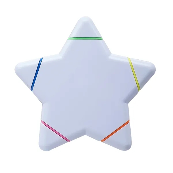 5 color star shape highlighter with 1 color silkscreen imprint on... from ASI 37218 Athena Promo (tm)