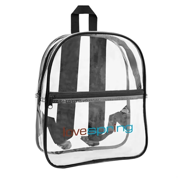 Mini clear PVC backpack with zip pockets.... from ASI 37455 Atteff International Inc