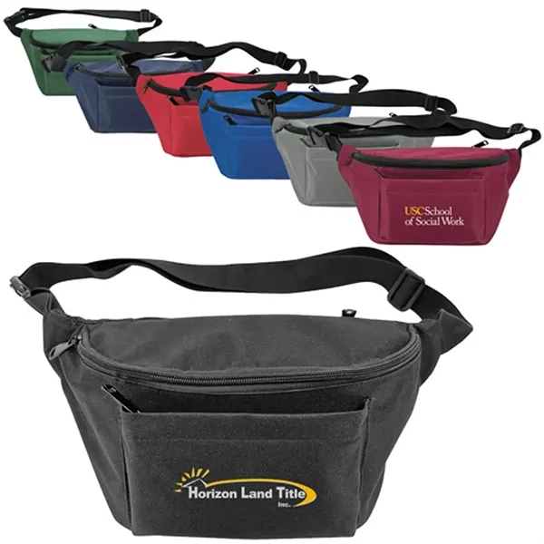 Large 3-zipper fanny pack with adjustable strap.... from ASI 37455 Atteff International Inc