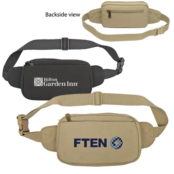 3-zipper canvas fanny pack with interior pockets.... from ASI 37455 Atteff International Inc
