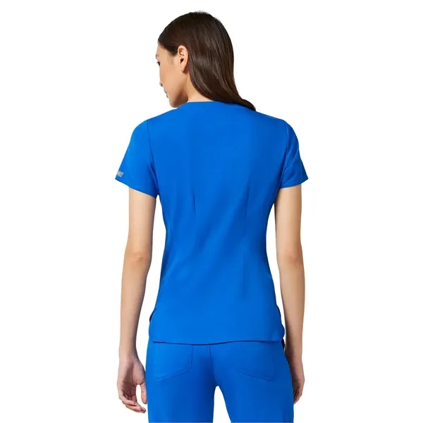 Med Couture Touch Women's V-Neck Shirttail Top... from ASI 86018 Scrub Authority