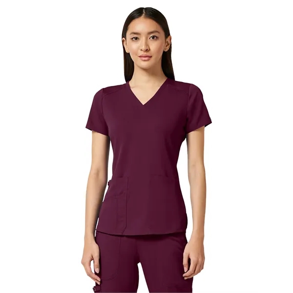 Med Couture Touch Women's V-Neck Shirttail Top... from ASI 86018 Scrub Authority