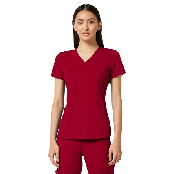 Med Couture Touch Women's V-Neck Shirttail Top... from ASI 86018 Scrub Authority