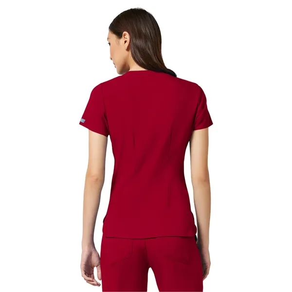 Med Couture Touch Women's V-Neck Shirttail Top... from ASI 86018 Scrub Authority