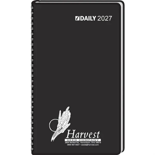 Daily planner with hourly appointment slots... from ASI 61966 HPG / Beacon Promotions HPG Gold