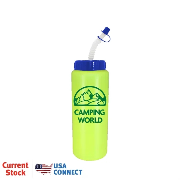 32 oz. Sports Bottle with Flexible Straw... from ASI 30270 Aakron Line