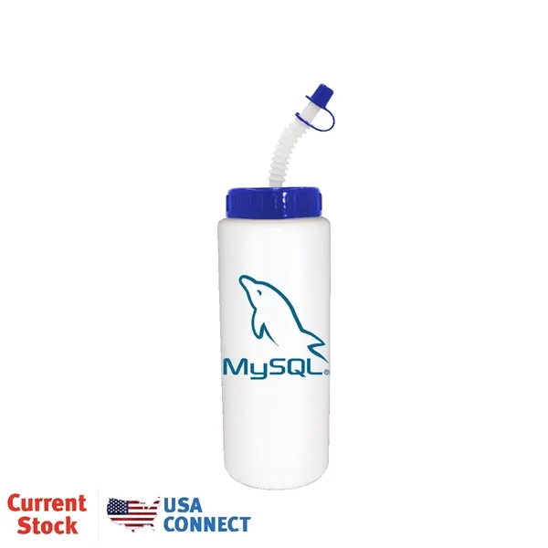 32 oz. Sports Bottle with Flexible Straw... from ASI 30270 Aakron Line