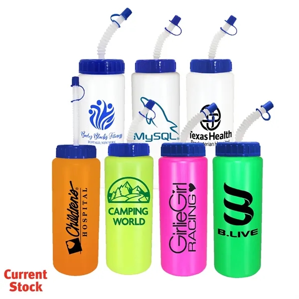 32 oz. Sports Bottle with Flexible Straw... from ASI 30270 Aakron Line