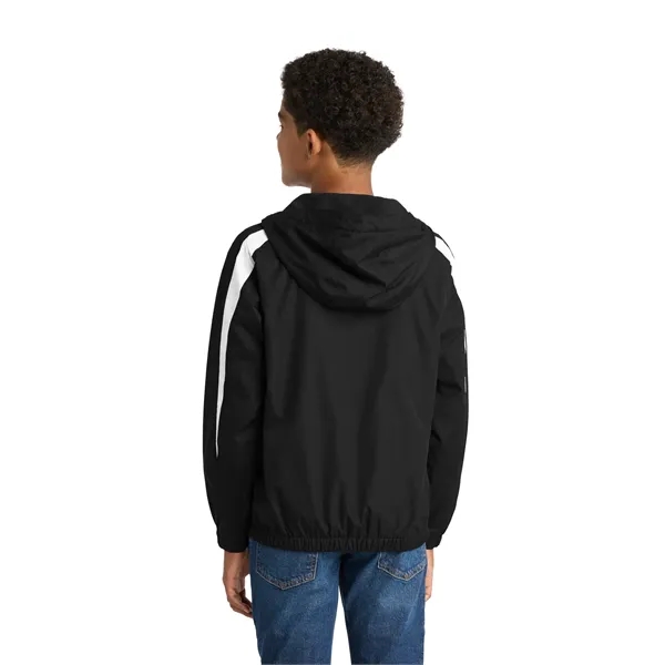Sport-Tek Youth Fleece-Lined Colorblock Jacket.... from ASI 84863 SanMar