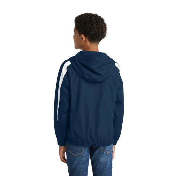 Sport-Tek Youth Fleece-Lined Colorblock Jacket.... from ASI 84863 SanMar