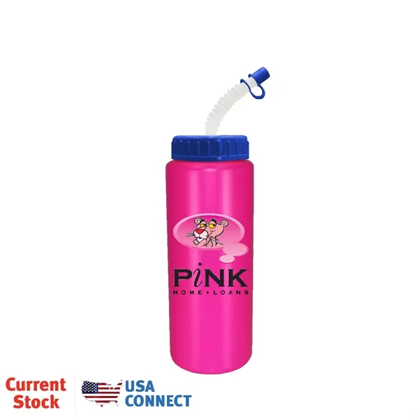 32oz. Sports Bottle With Flexible Straw, Full Color Digital... from ASI 30270 Aakron Line